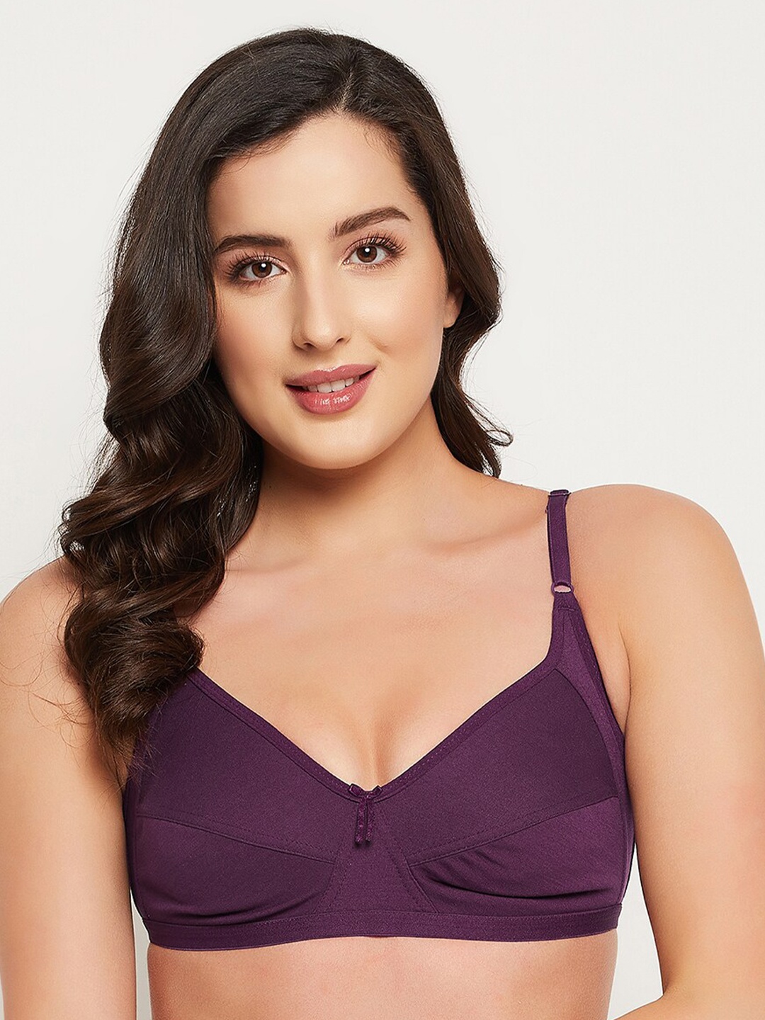

Clovia Non-Padded Non-Wired Full Cup Everyday Bra, Purple