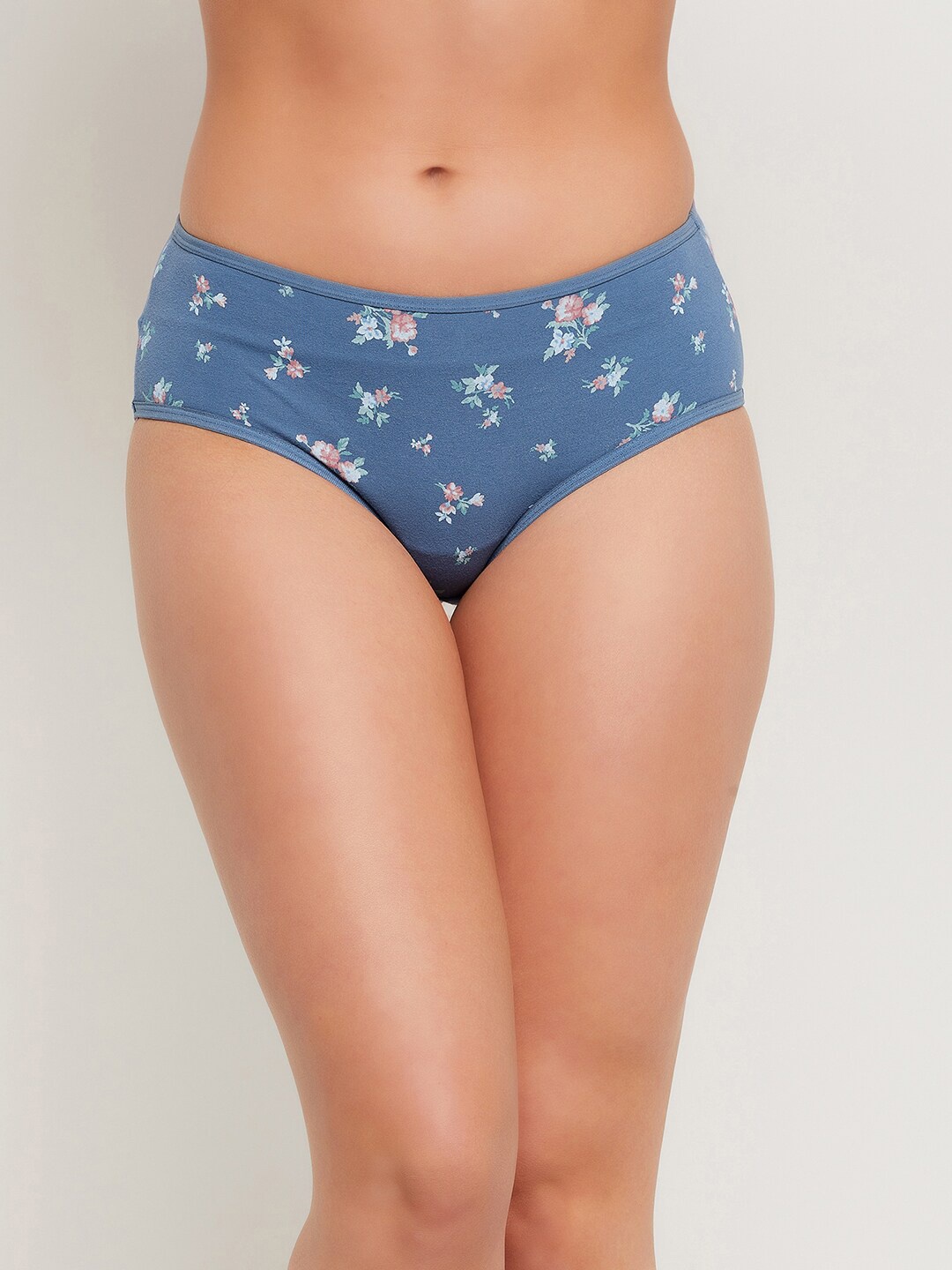 

Clovia Women Teal Blue Printed Hipster Briefs