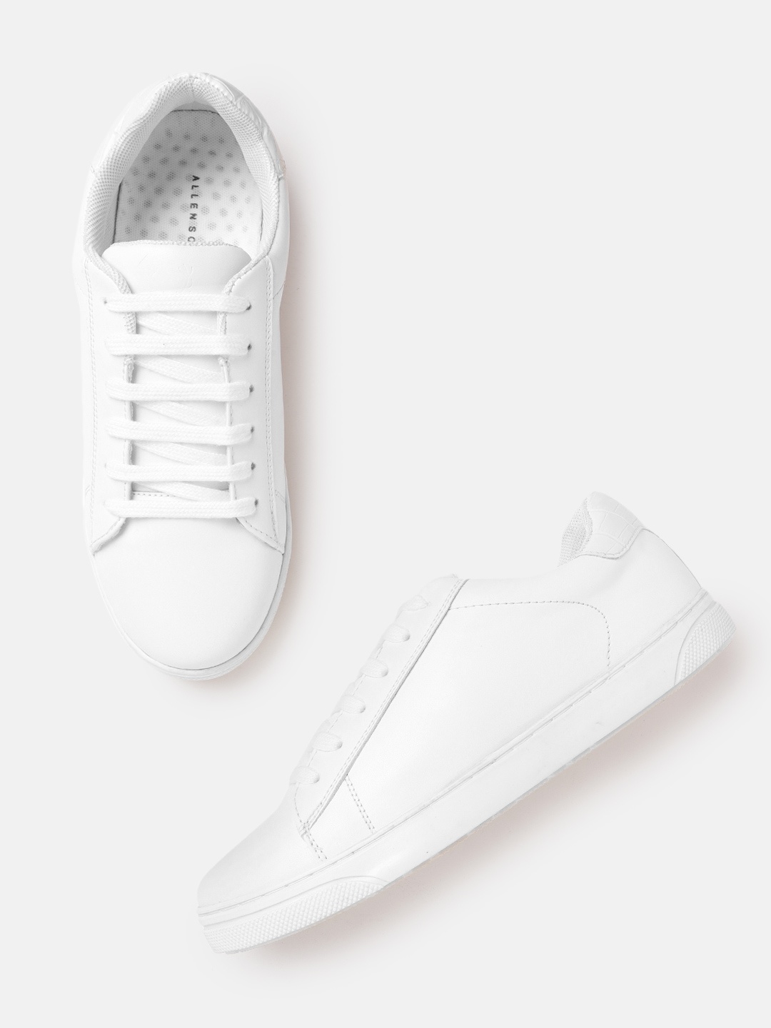 

Allen Solly Women White Solid Sneakers