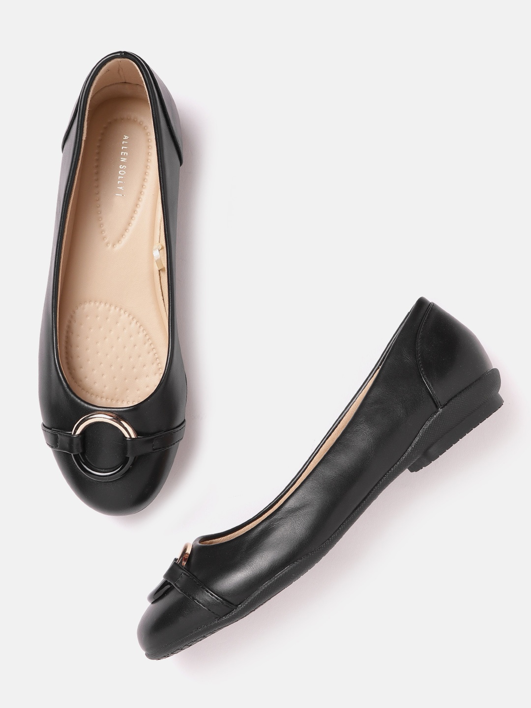

Allen Solly Women Black Solid Ballerinas