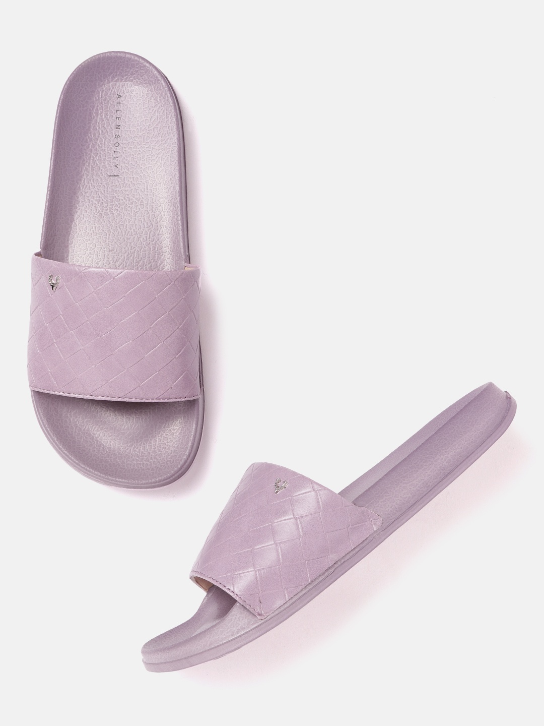 

Allen Solly Women Lilac Basketweave Textured Sliders, Lavender