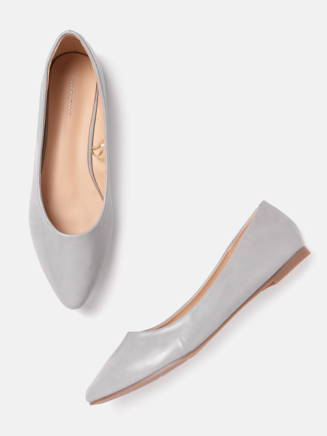 

Allen Solly Women Grey Solid Ballerinas