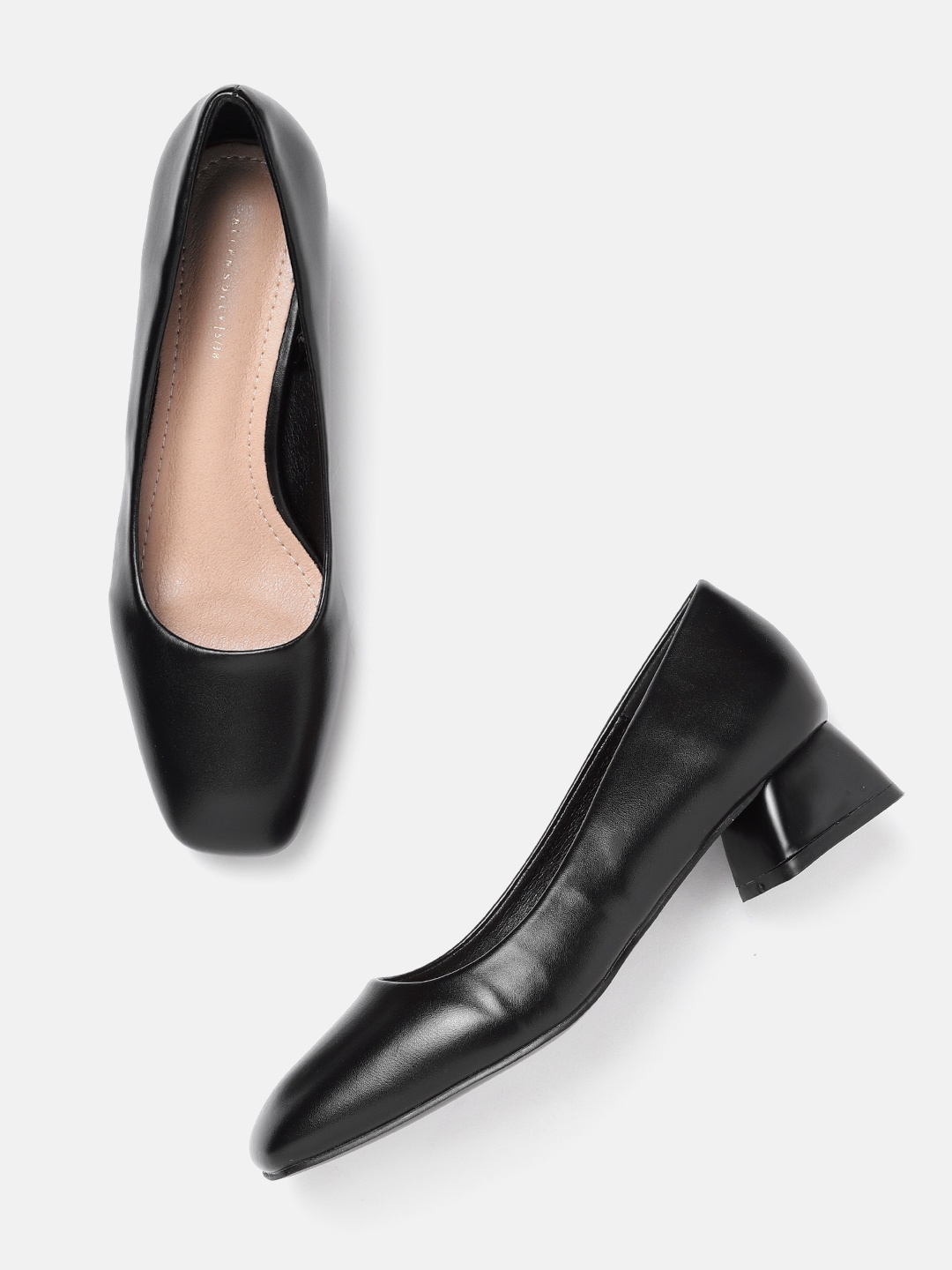 

Allen Solly Black Solid Pumps