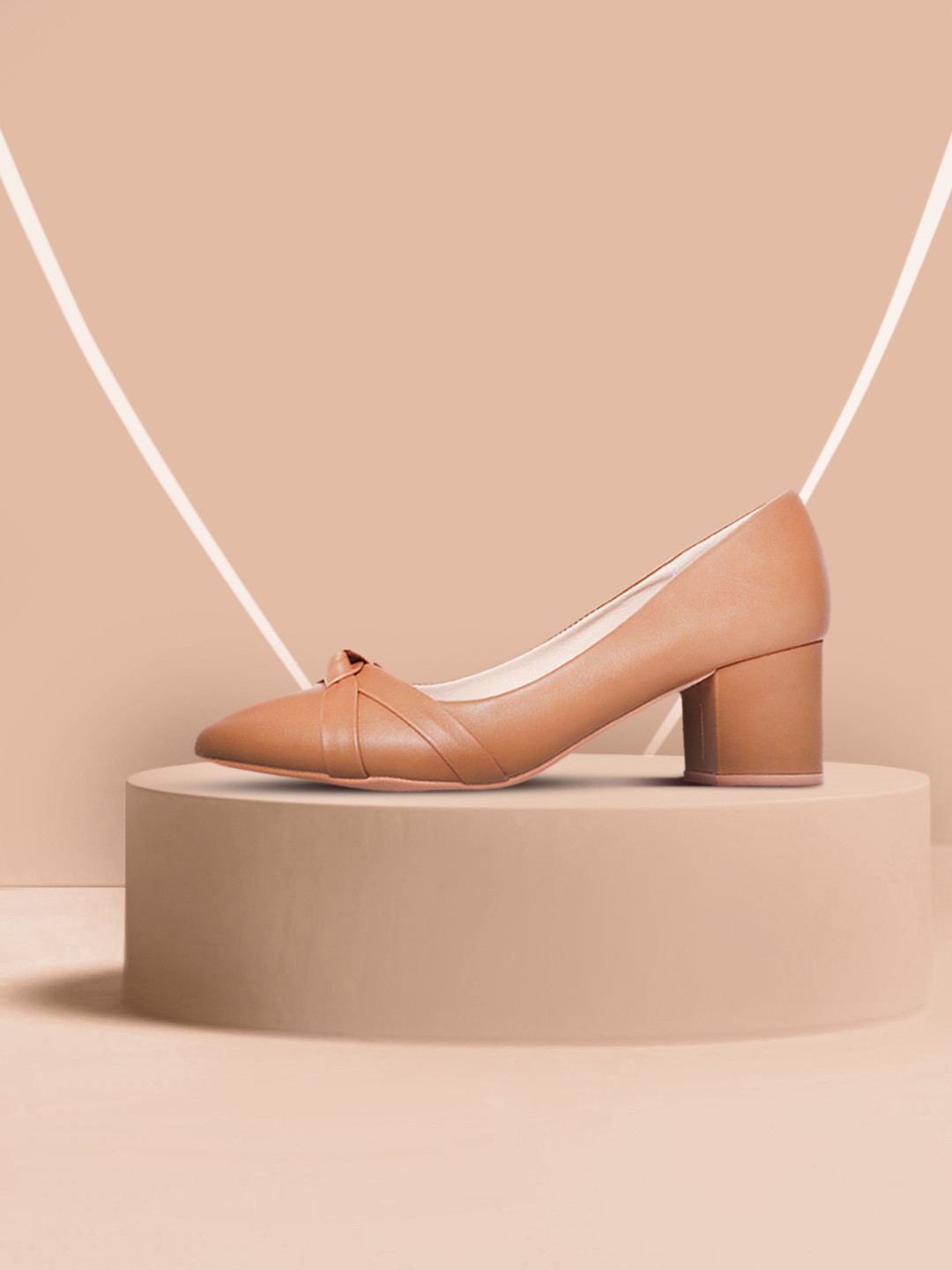 

Allen Solly Tan Brown Solid Pumps