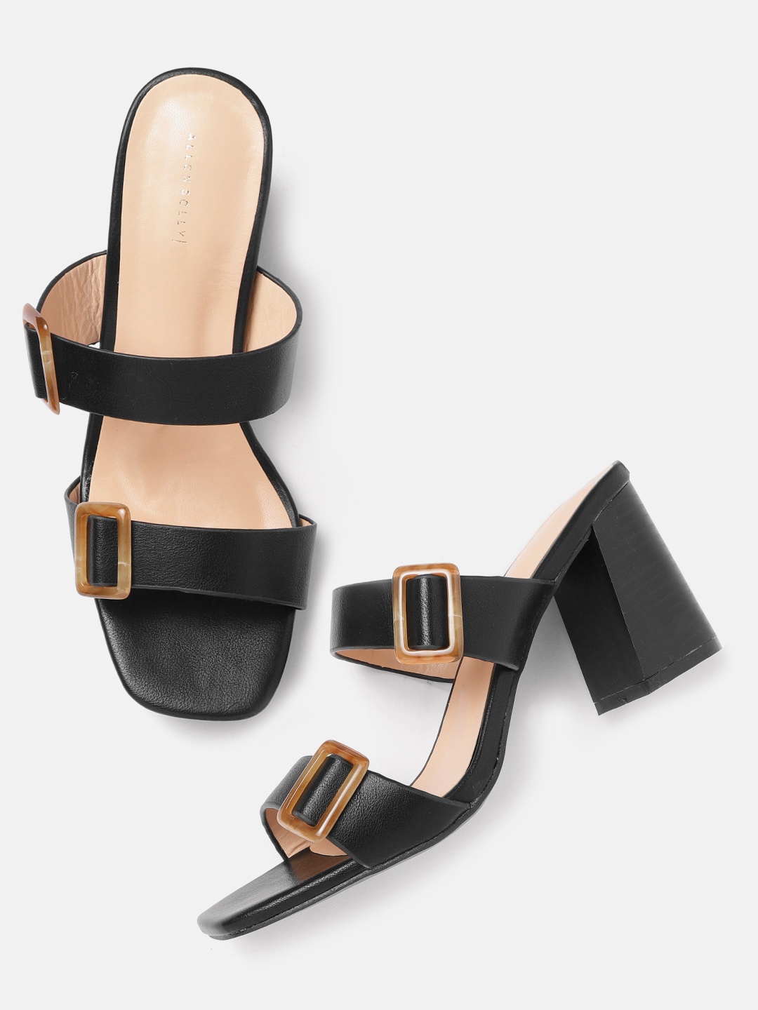 

Allen Solly Women Black Solid Block Heels