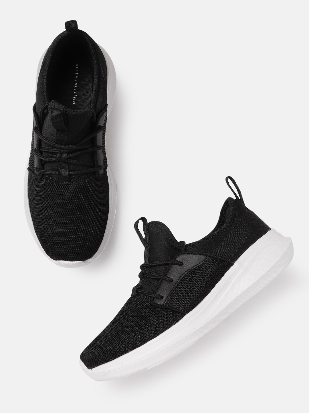 

Allen Solly Women Black Woven Design Sneakers