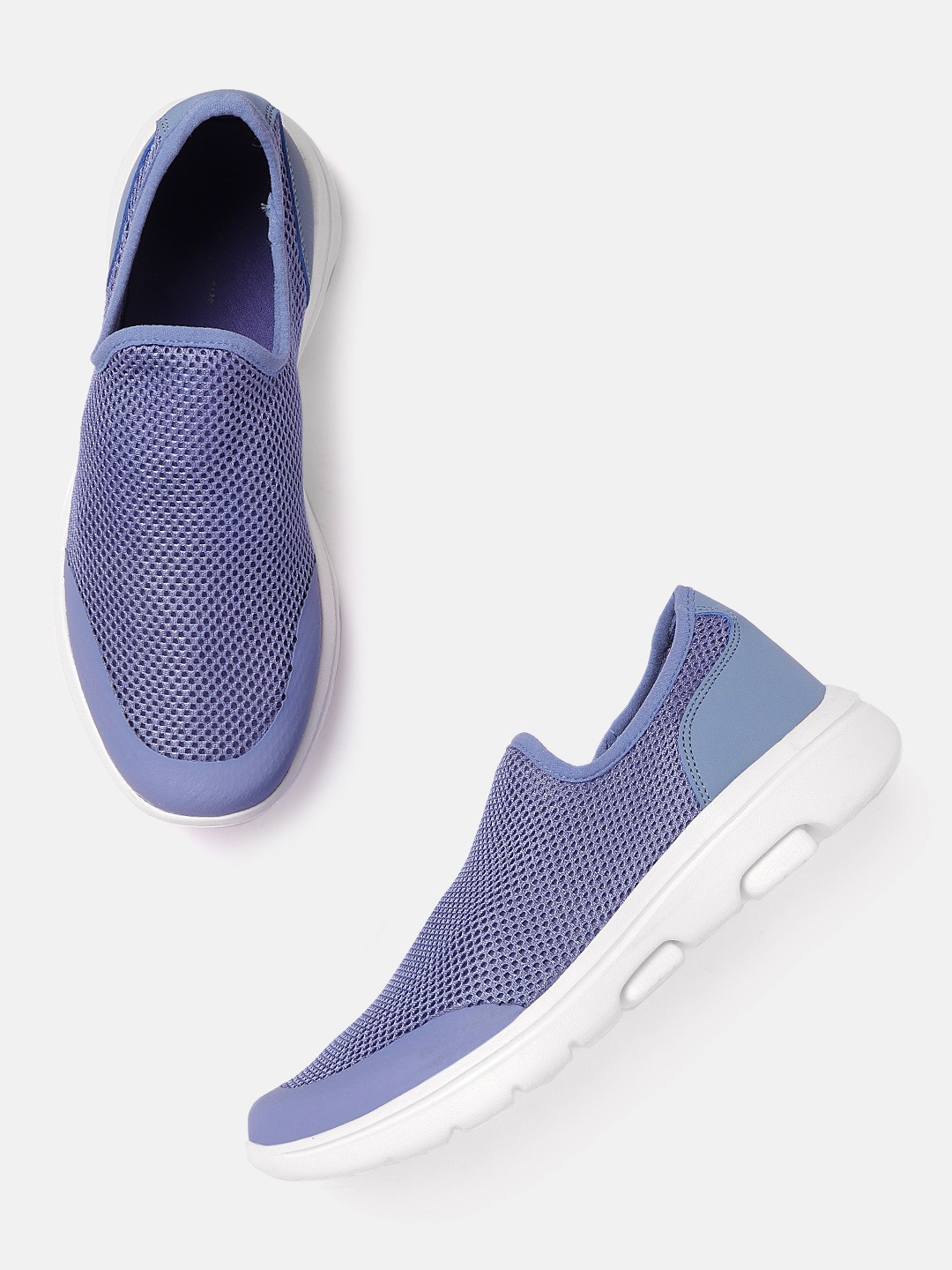 

Allen Solly Women Blue Woven Design Slip-On Sneakers