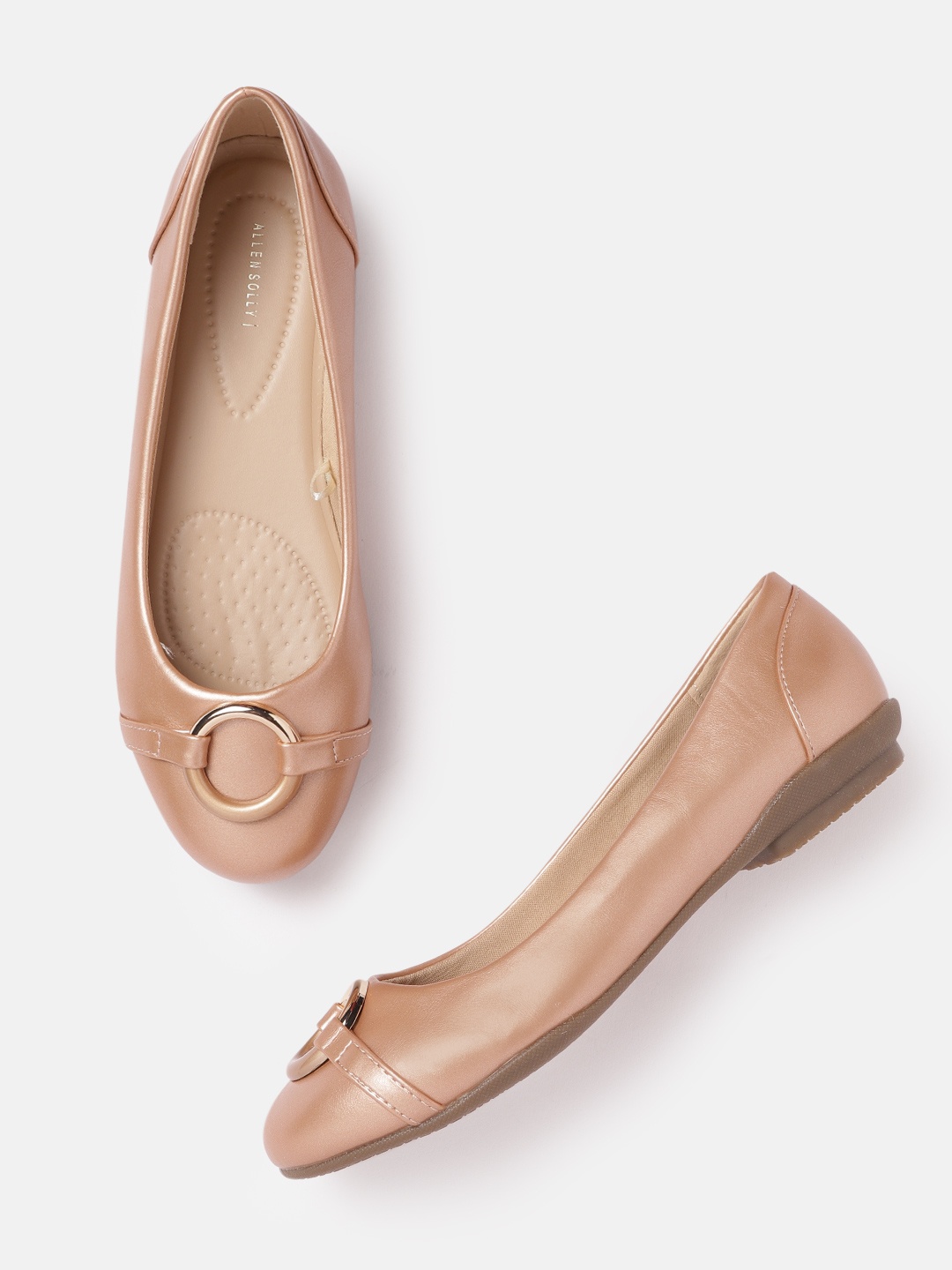 

Allen Solly Women Champagne Solid Ballerinas