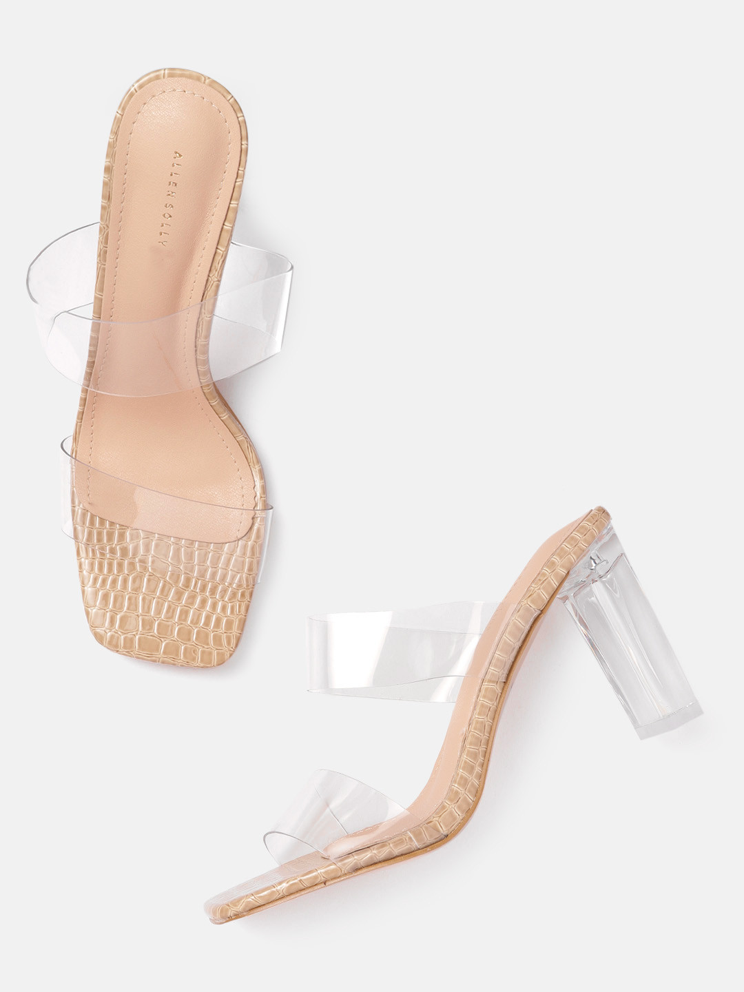 

Allen Solly Women Transparent Block Heels