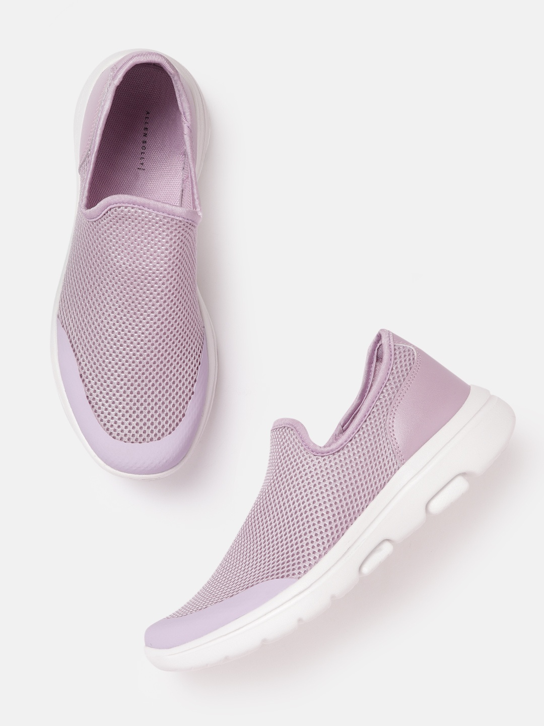 

Allen Solly Women Lavender Woven Design Slip-On Sneakers