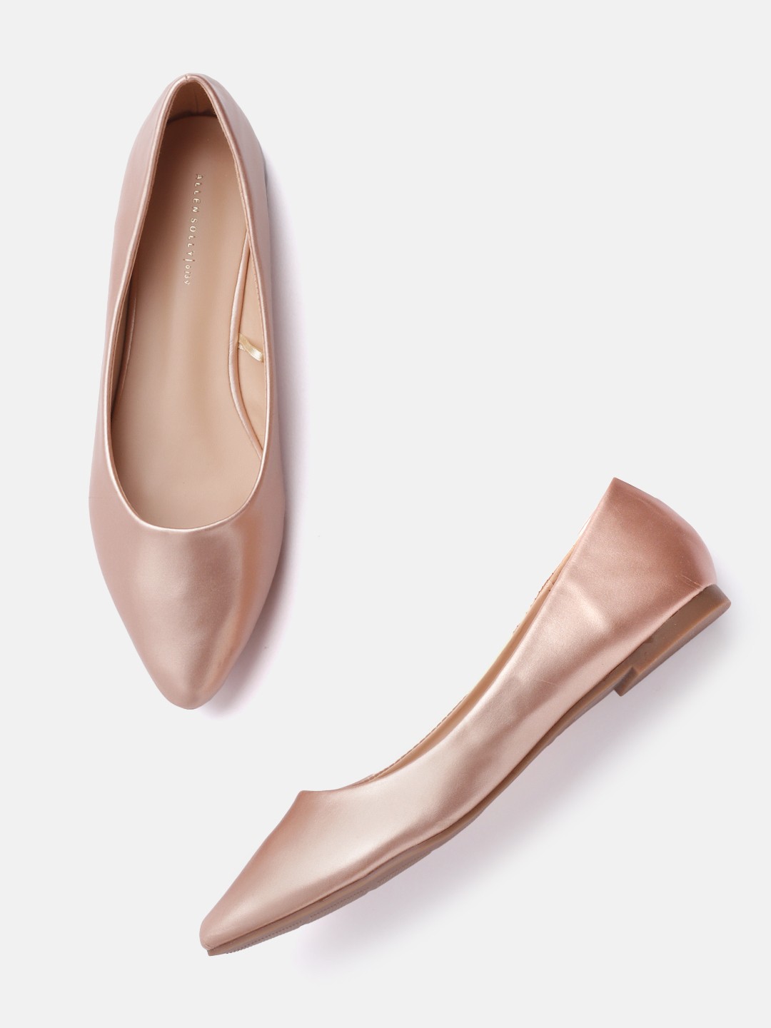 

Allen Solly Women Rose Gold Solid Ballerinas