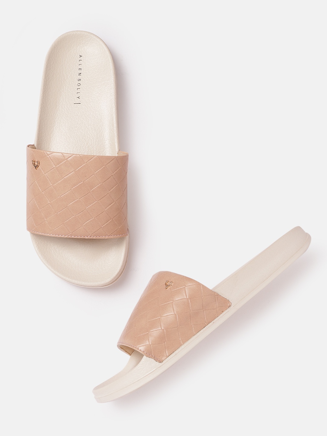 

Allen Solly Women Nude-Coloured Textured Sliders