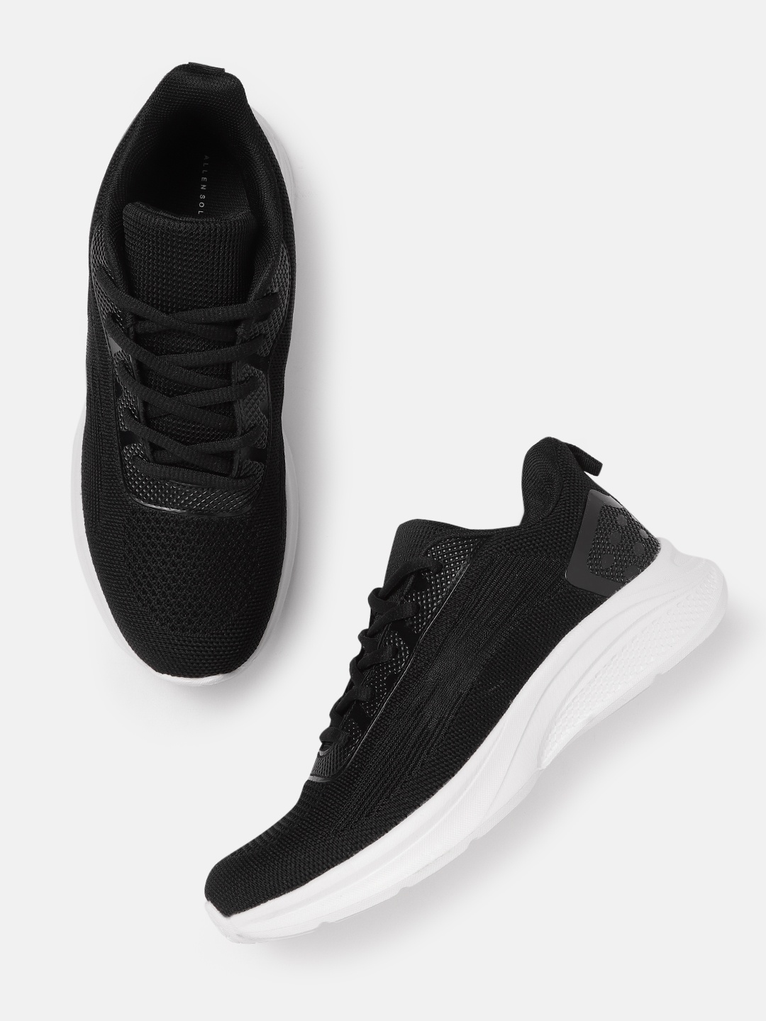 

Allen Solly Women Black Woven Design Sneakers