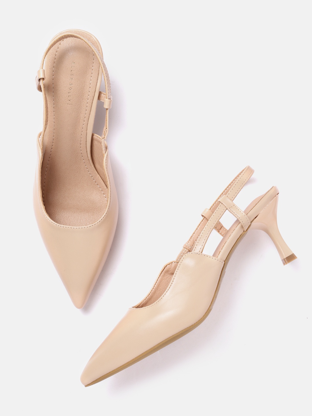 

Allen Solly Beige Solid Pumps