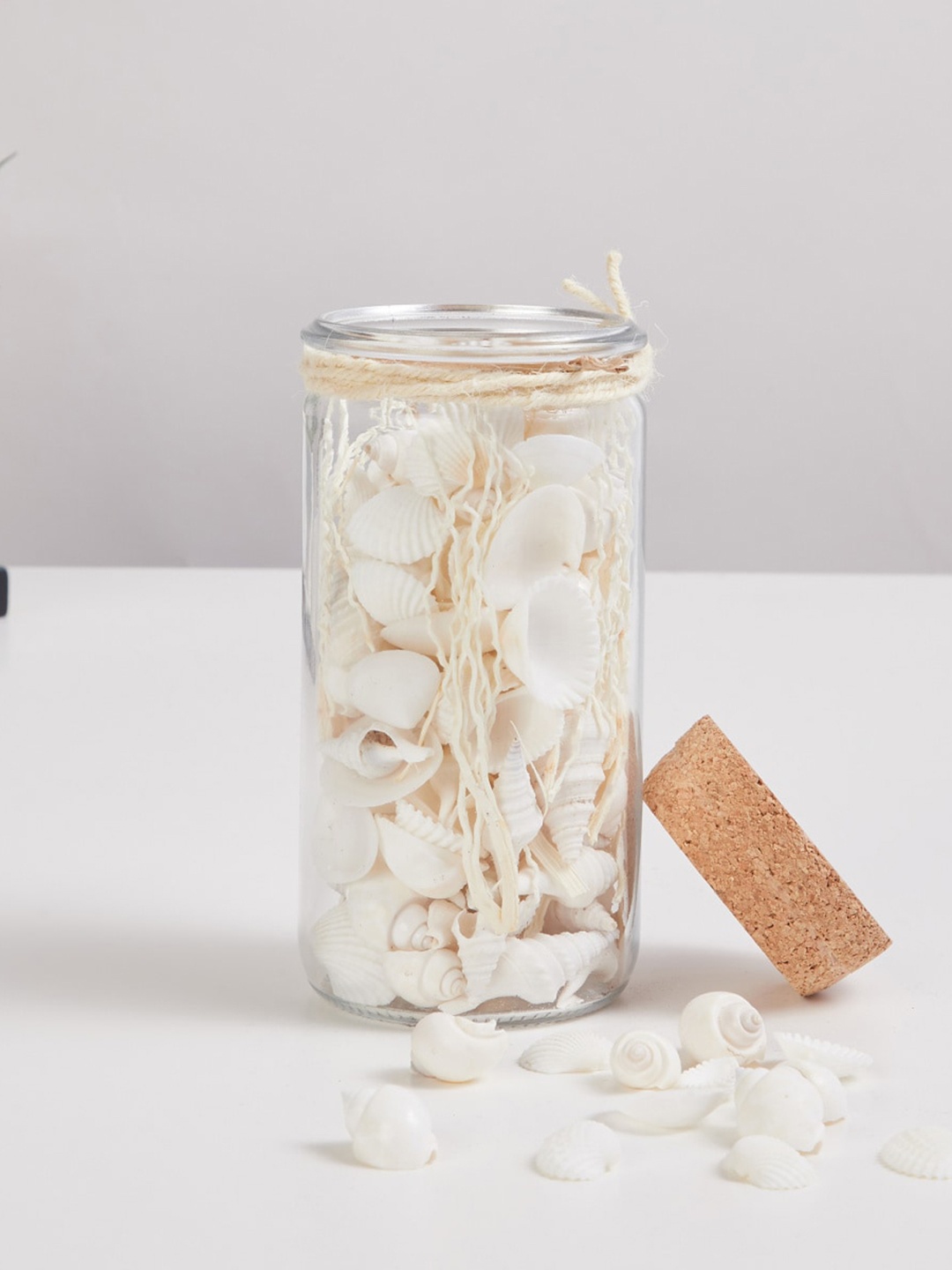 

Home Centre Transparent Shell & Dry Mix in Glass Jar
