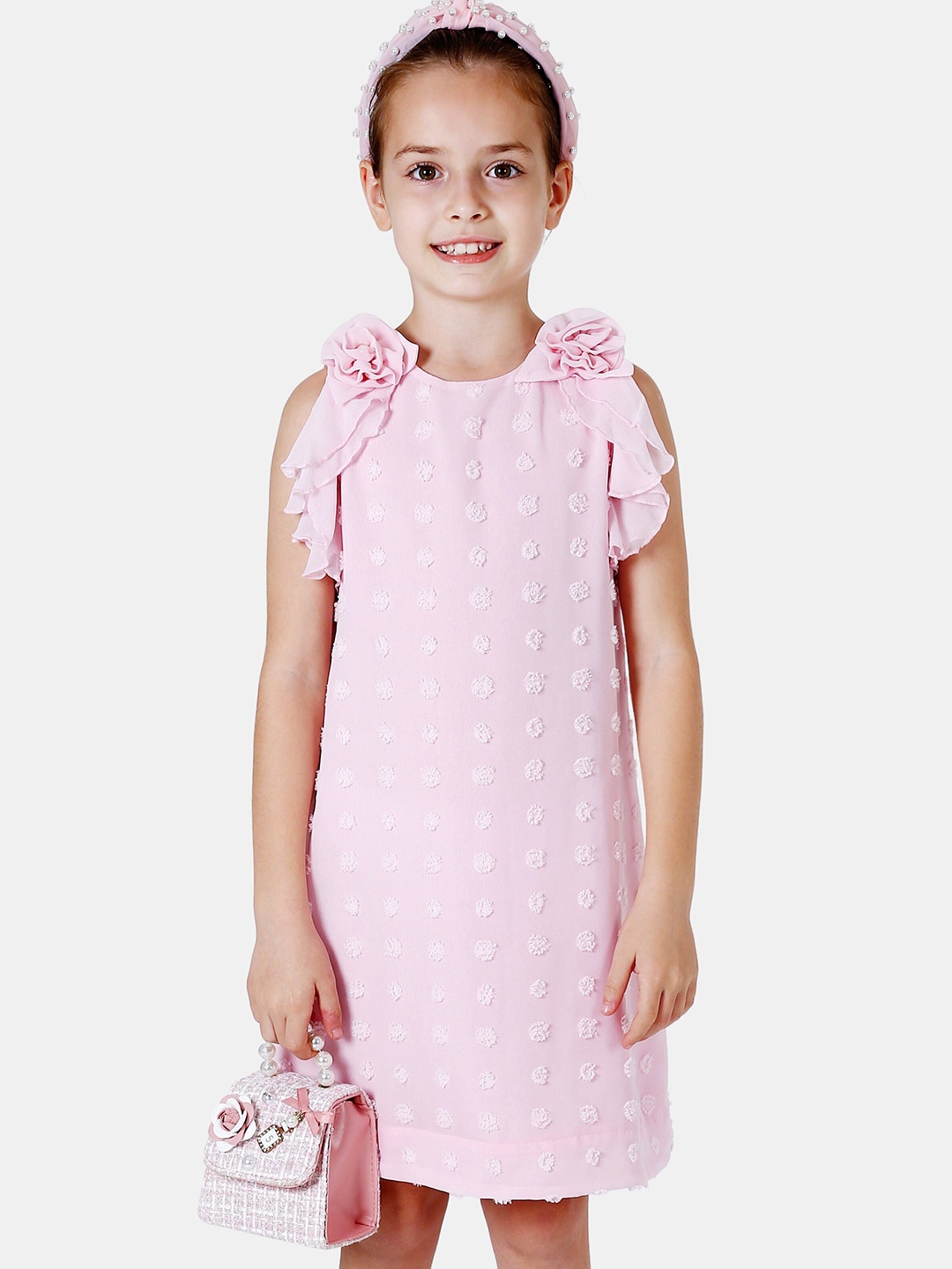 

One Friday Girls Pink A-Line Dress