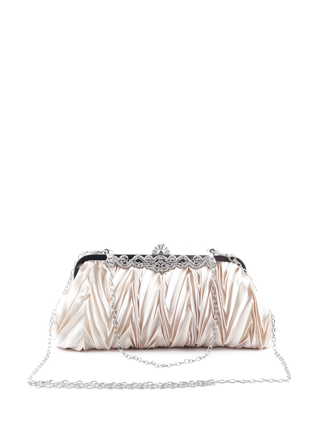 

ODETTE White Embellished Purse Clutch