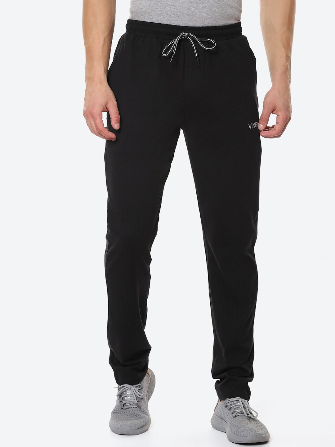 

VINENZIA Men Black Regular Fit Track Pants