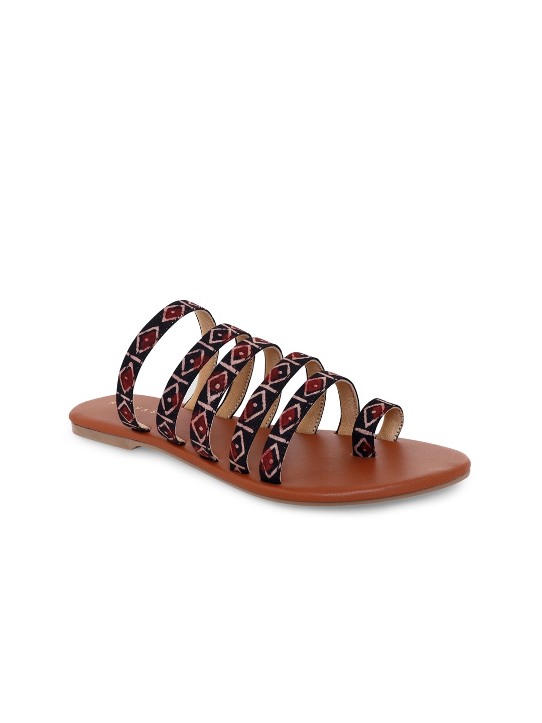 

Kanvas Women Brown Ethnic One Toe Flats