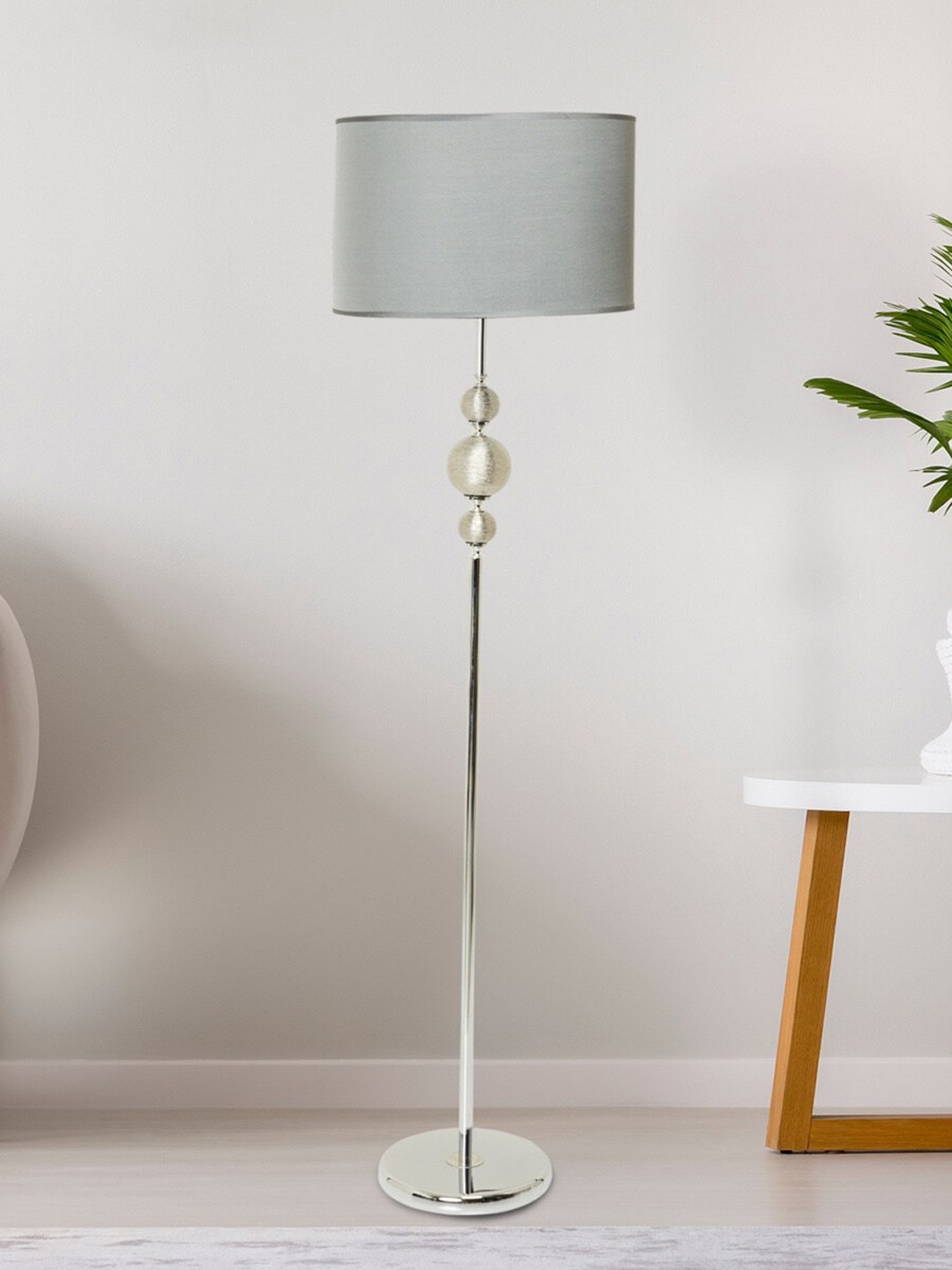 

Home Centre Grey Metal Contemporary Decor Floor Lamp