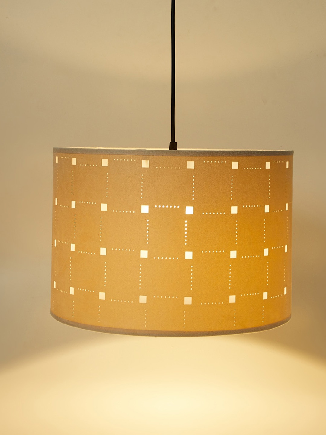 

Home Centre Off-White Textured Metal Ceiling Lamp