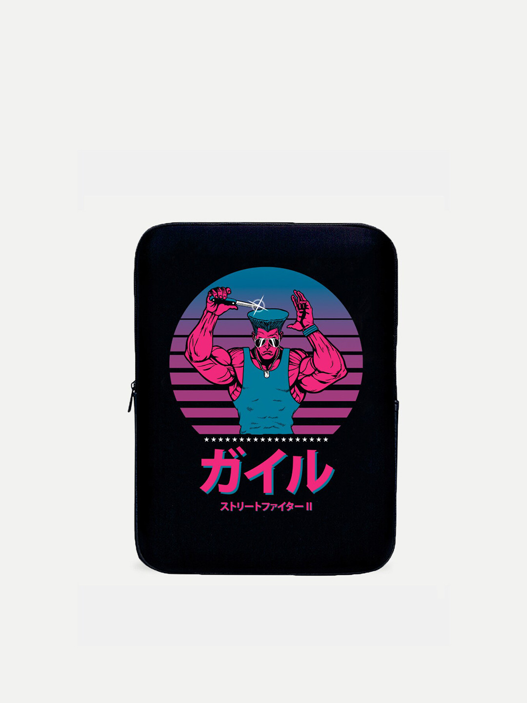 

THREADCURRY Black & Pink Printed Laptop Sleeve