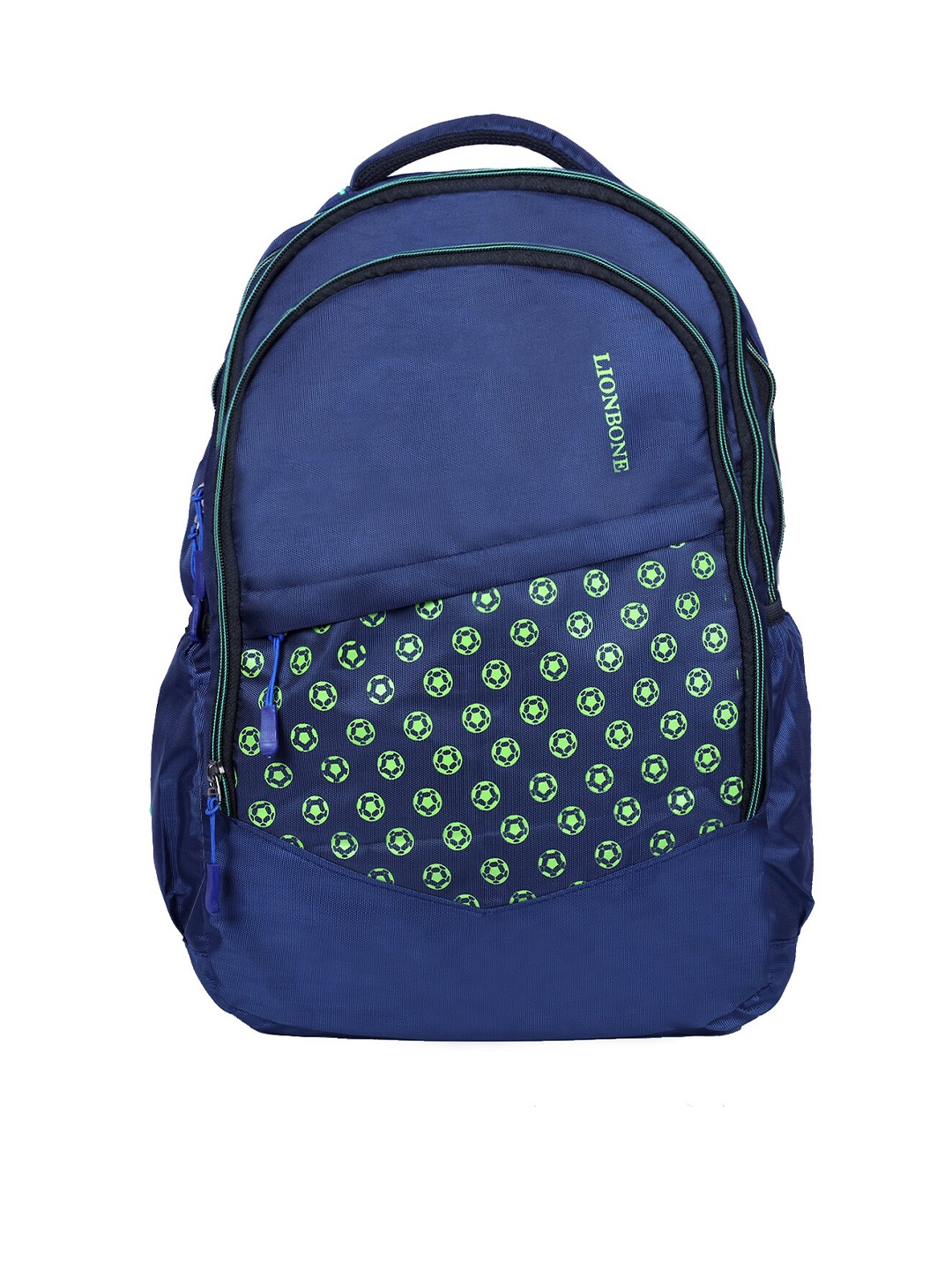 

LIONBONE Unisex Navy Blue & Green Laptop Backpack