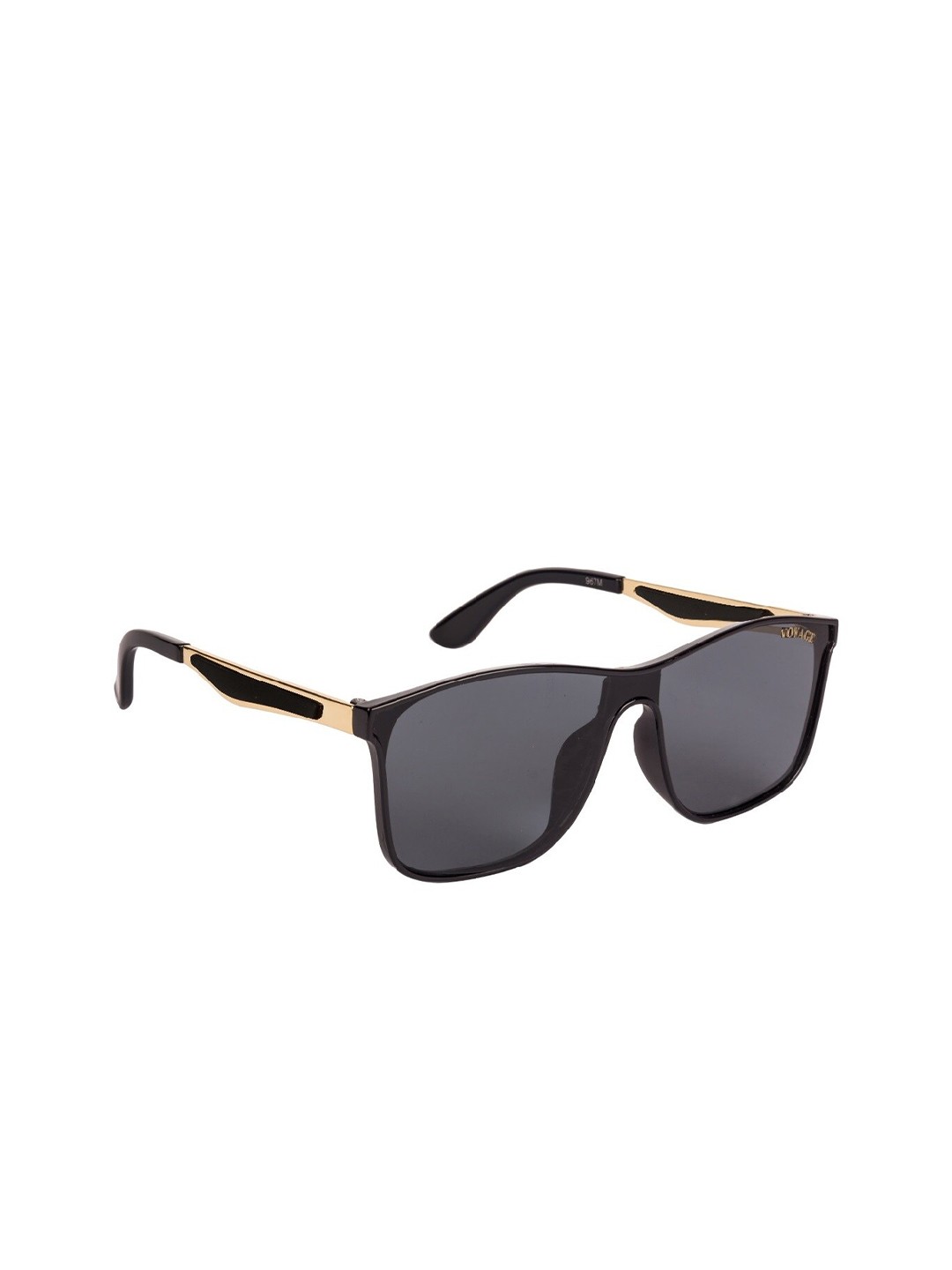 

Voyage Unisex Black Lens & Black Wayfarer Sunglasses with UV Protected Lens