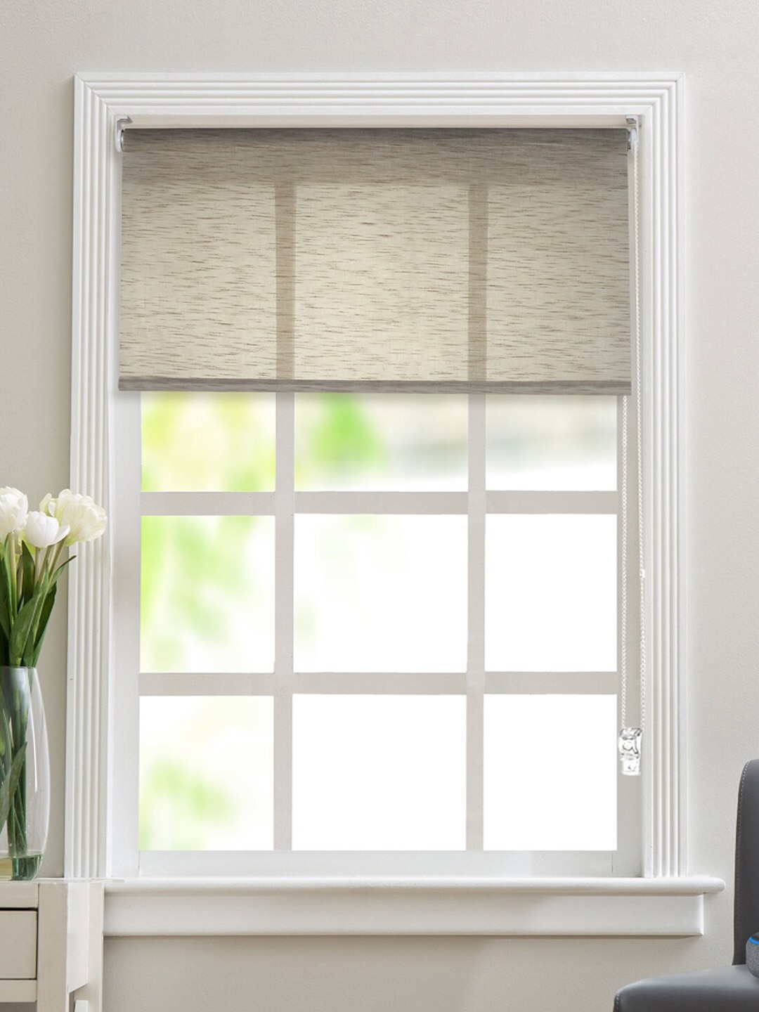 

Deco Window Beige Sheer Sun UV Protection Roll-Up Window Blinds