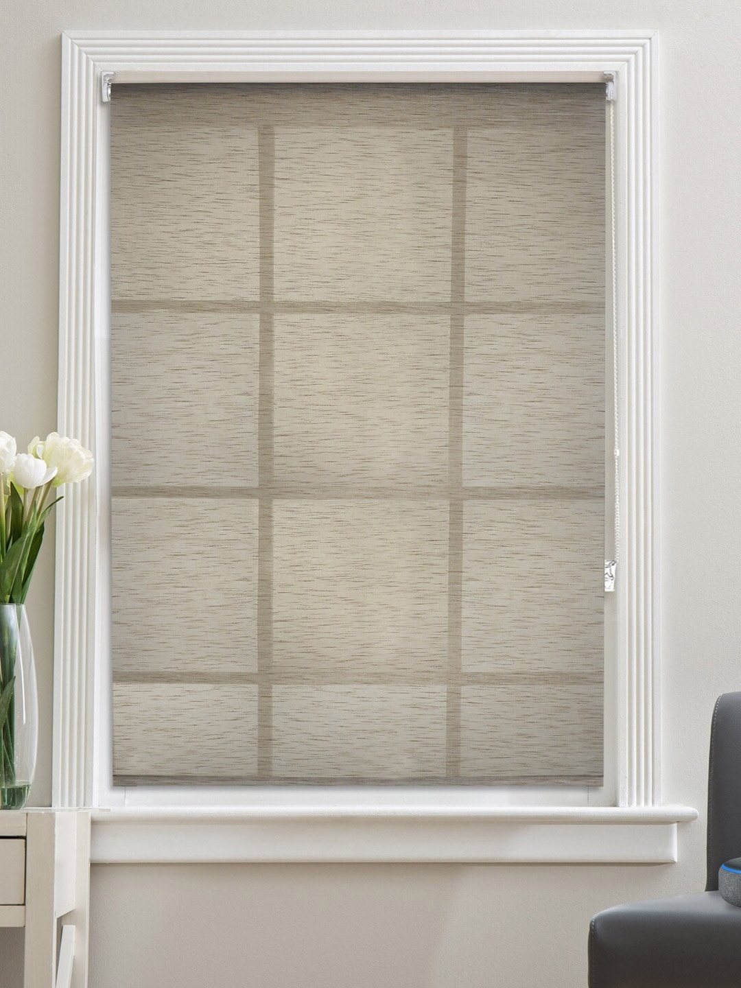 

Deco Window Beige Sheer Sun UV Protection Roll-Up Window Blinds