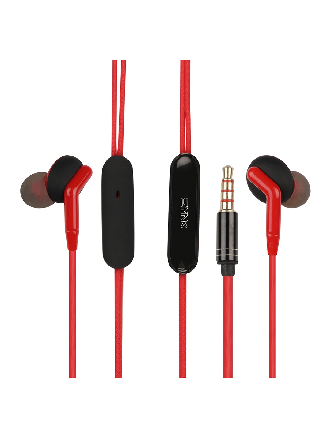 

EYNK Red & Black Solid In-Ear Wired Earphones