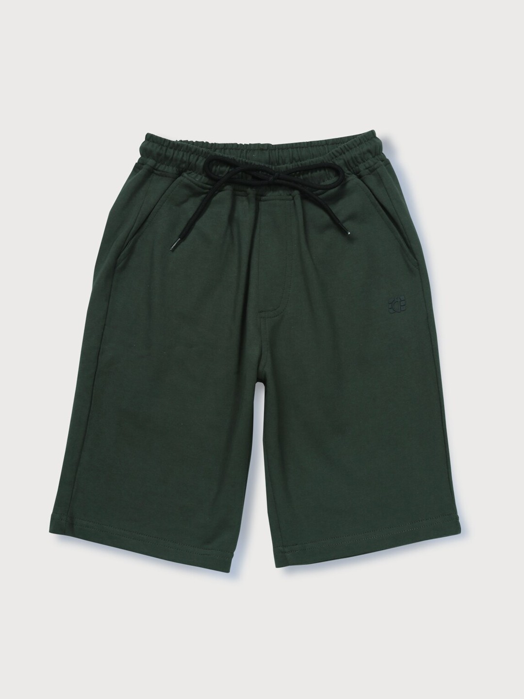 

Gini and Jony Boys Green Solid Regular Shorts