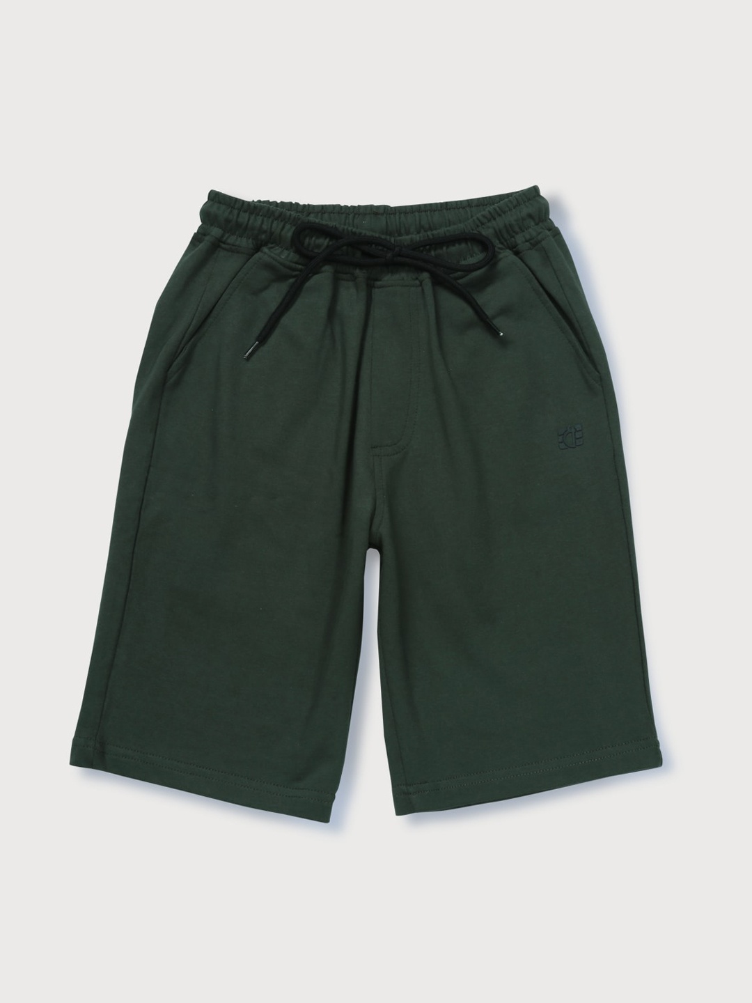 

Gini and Jony Boys Green Solid Regular Shorts