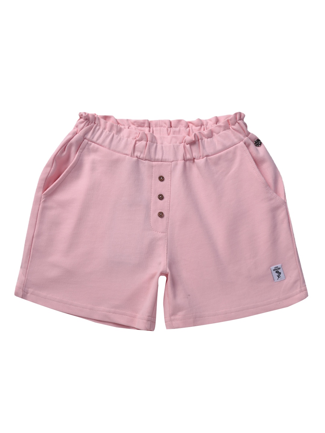 

Gini and Jony Girls Pink Solid Regular Shorts