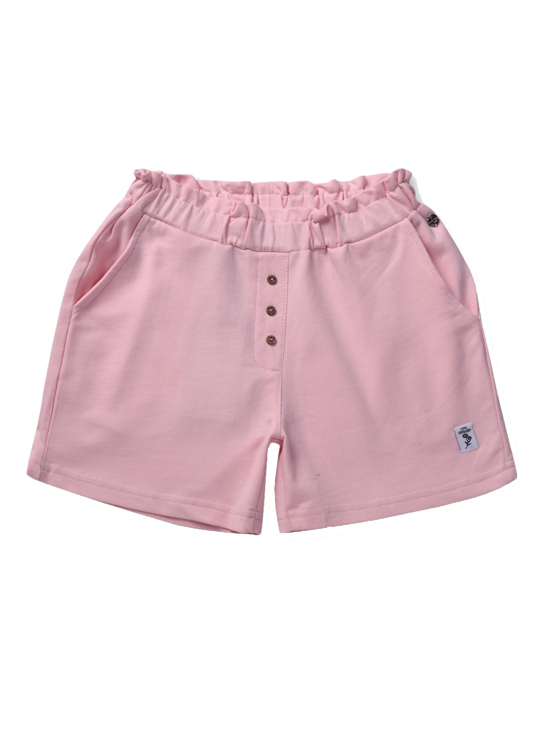 

Gini and Jony Girls Pink Solid Regular Shorts