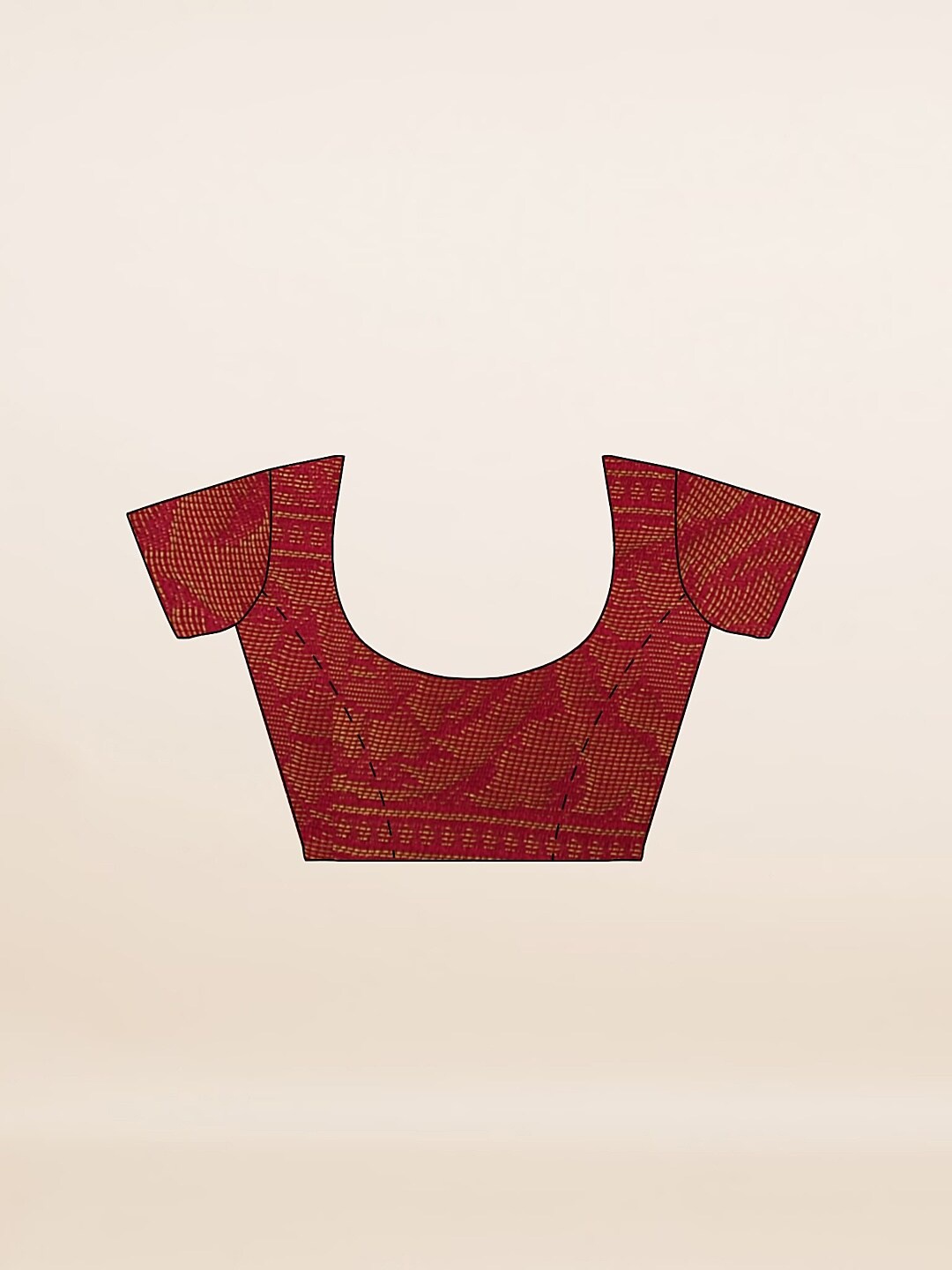 

Pothys Maroon Ethnic Motifs Printed Saree