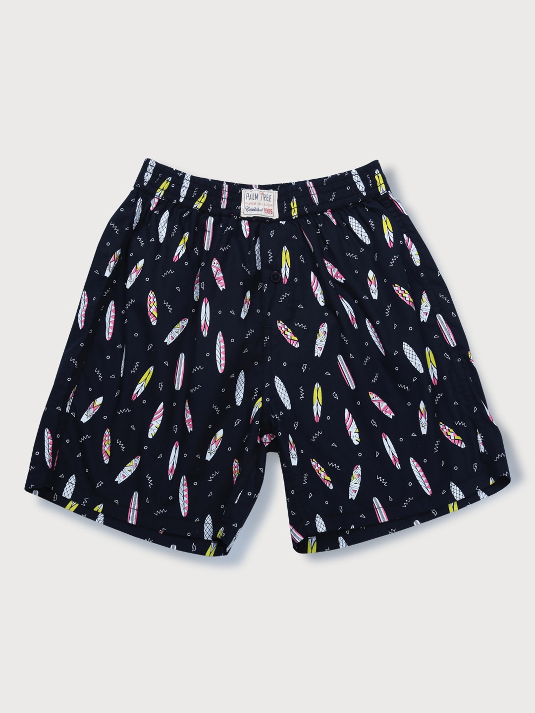 

Palm Tree Boys Blue Conversational Printed Shorts