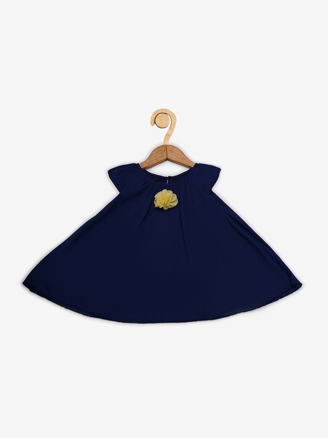 

Creative Kids Girls Navy Blue Solid A-Line Dress