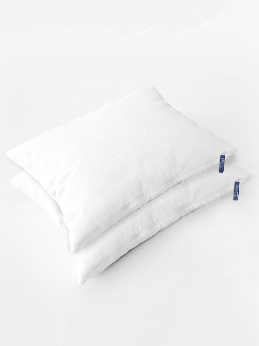 

THE SLEEP COMPANY Set Of 2 White Solid Cotton Pillows