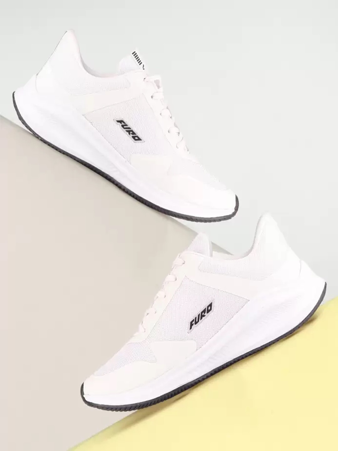 

FURO by Red Chief Men White Mesh Lace Up Regular Running Sports Shoes