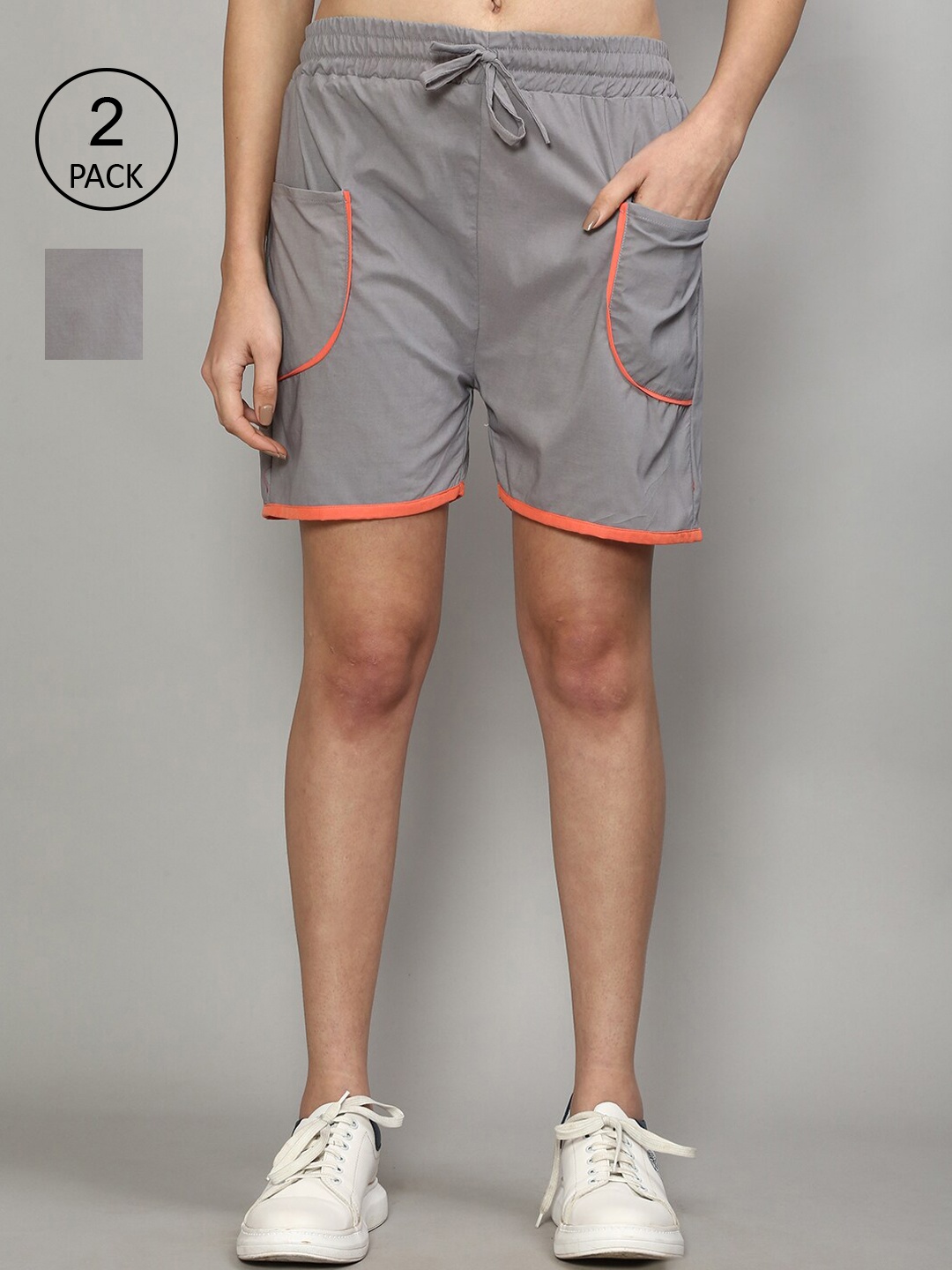 

GRACIT Women Grey Running Shorts