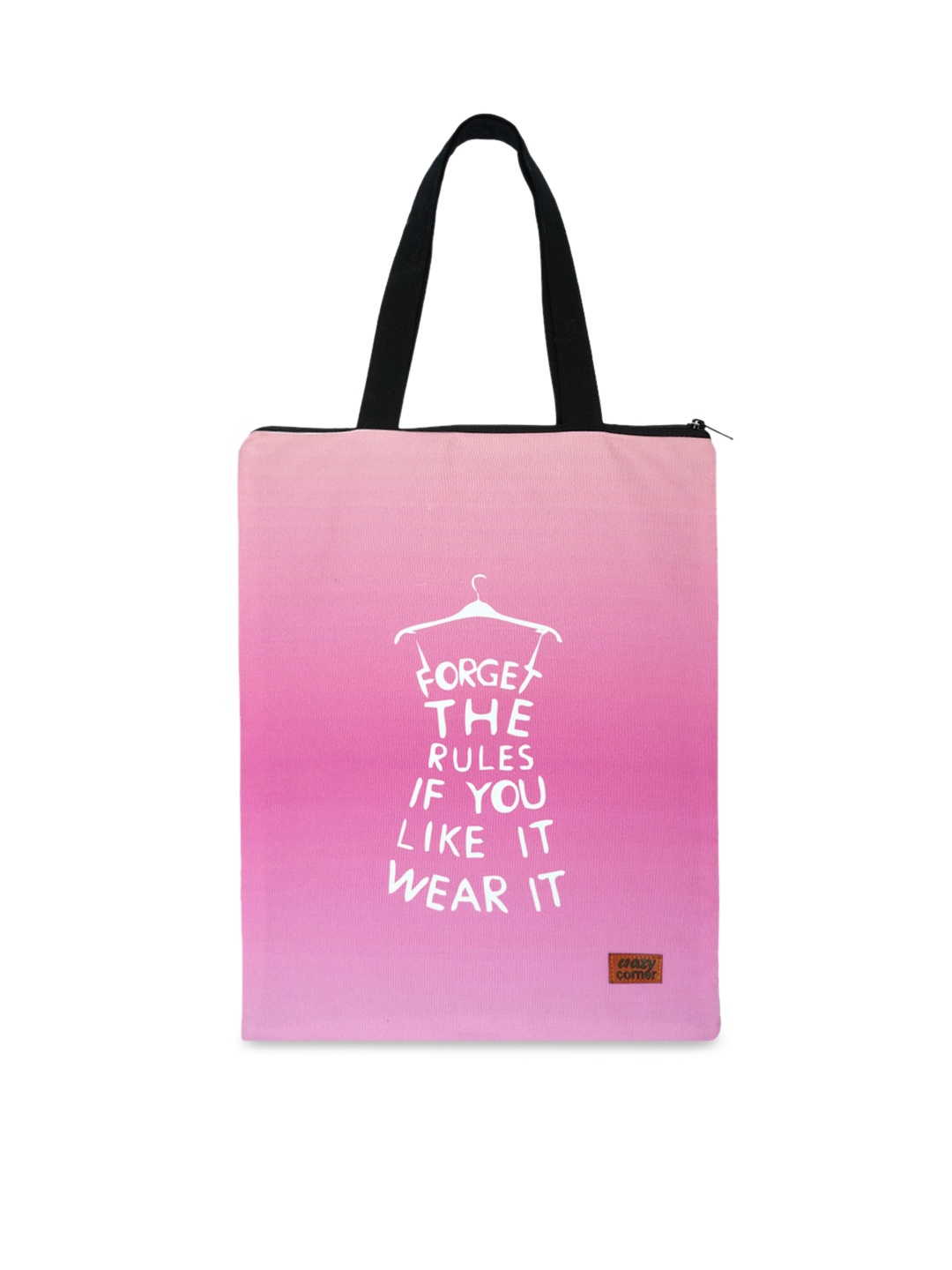 

Crazy Corner Pink Printed Shopper Tote Bag