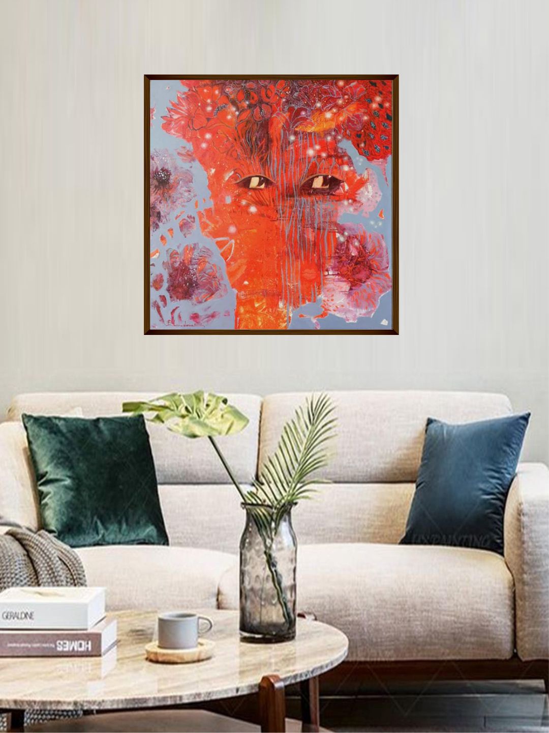 

The Art House Red & Orange Abstract Wall Art
