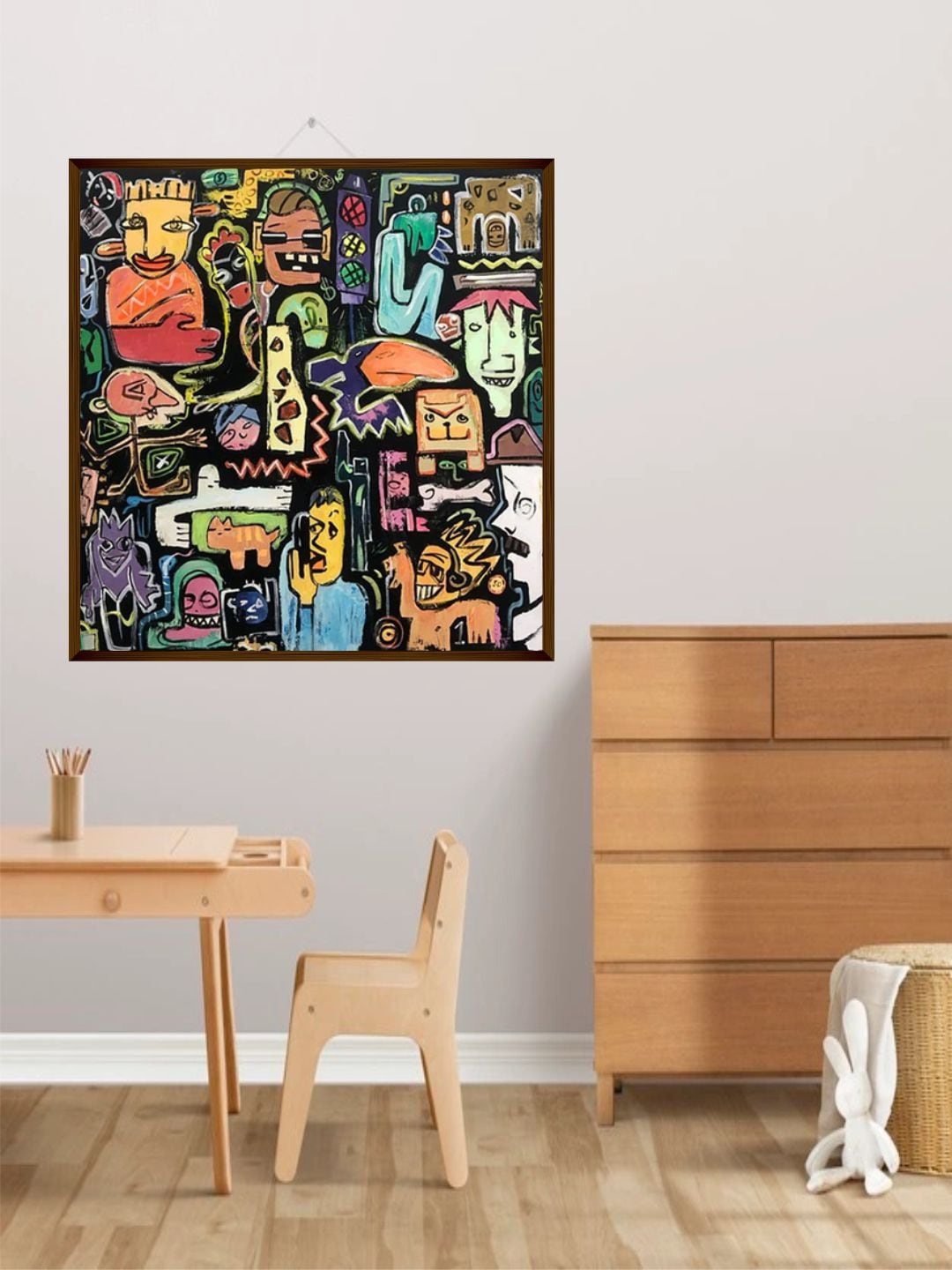 

The Art House Multicolored Abstract Painting Wall Art, Multi