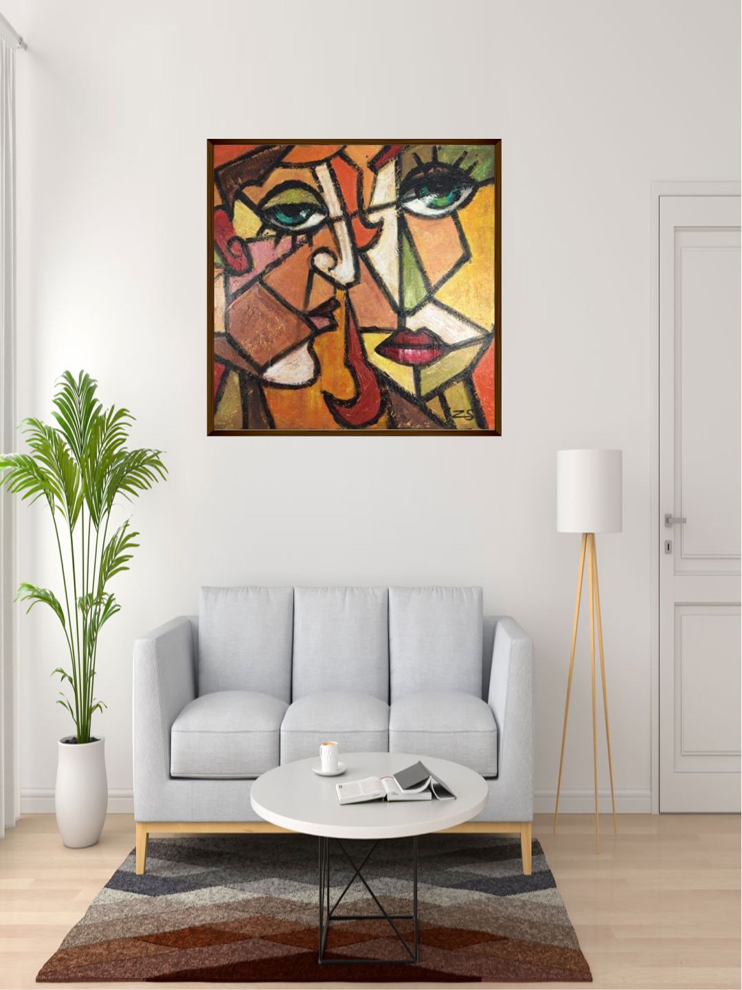 

The Art House Multicolored Abstract Painting Wall Art, Multi