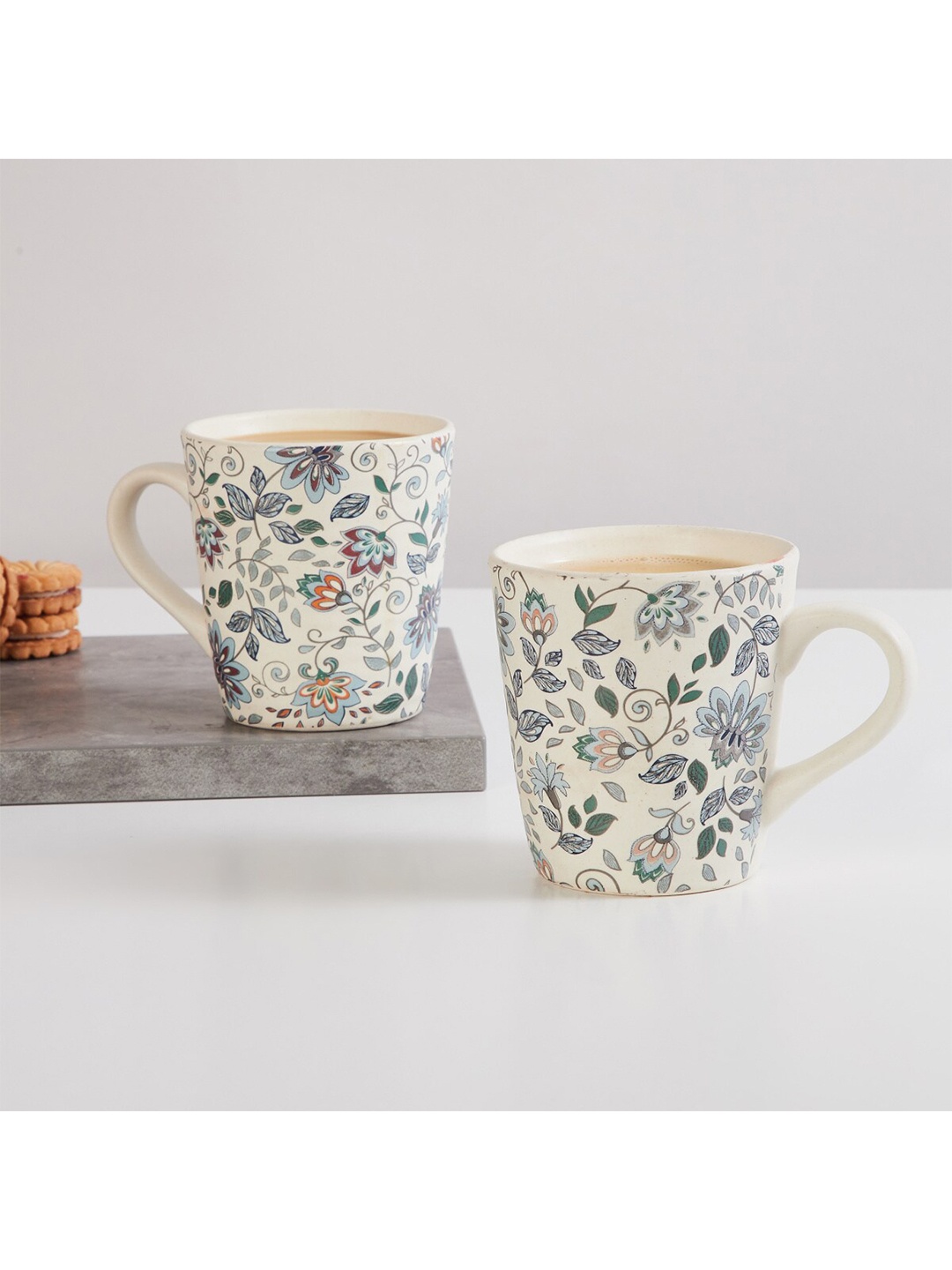 

Home Centre Set Of 2 Printed Mugs, Multi