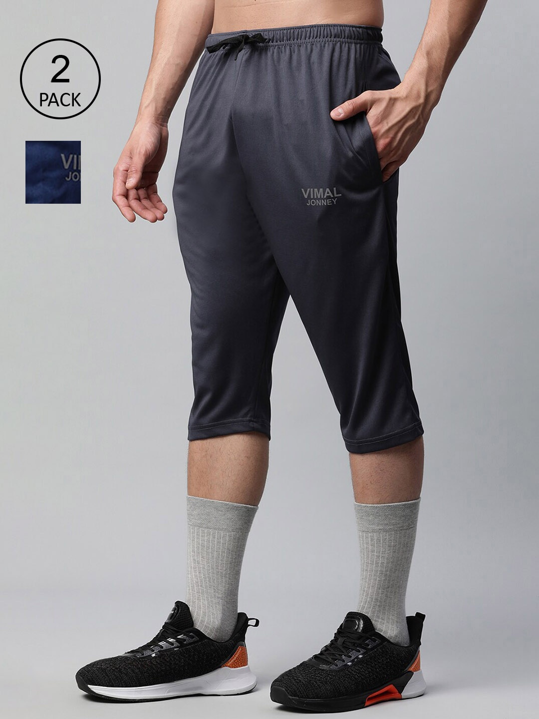 

MACK JONNEY JONNEY Men Grey Training or Gym Sports Shorts