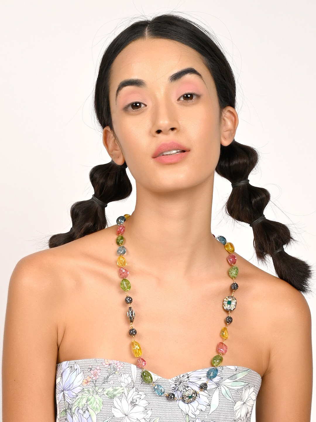 

ODETTE Women Multi-Colored Gold-Plated Jewellery Set