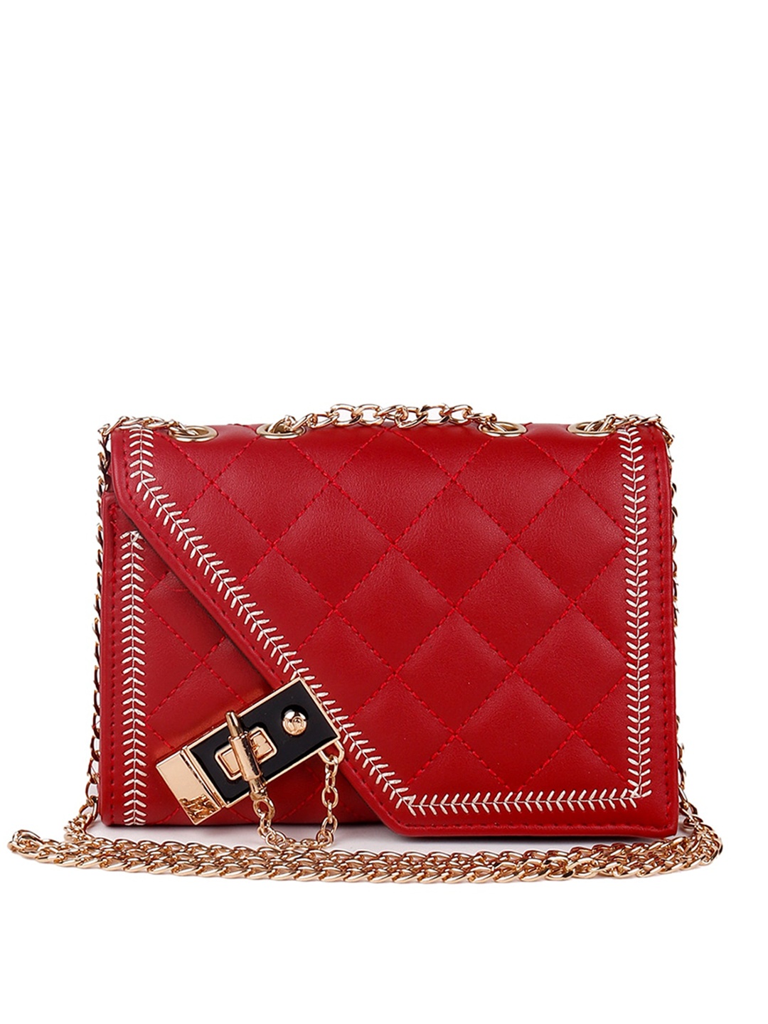 

ODETTE Red Quilted Purse Clutch