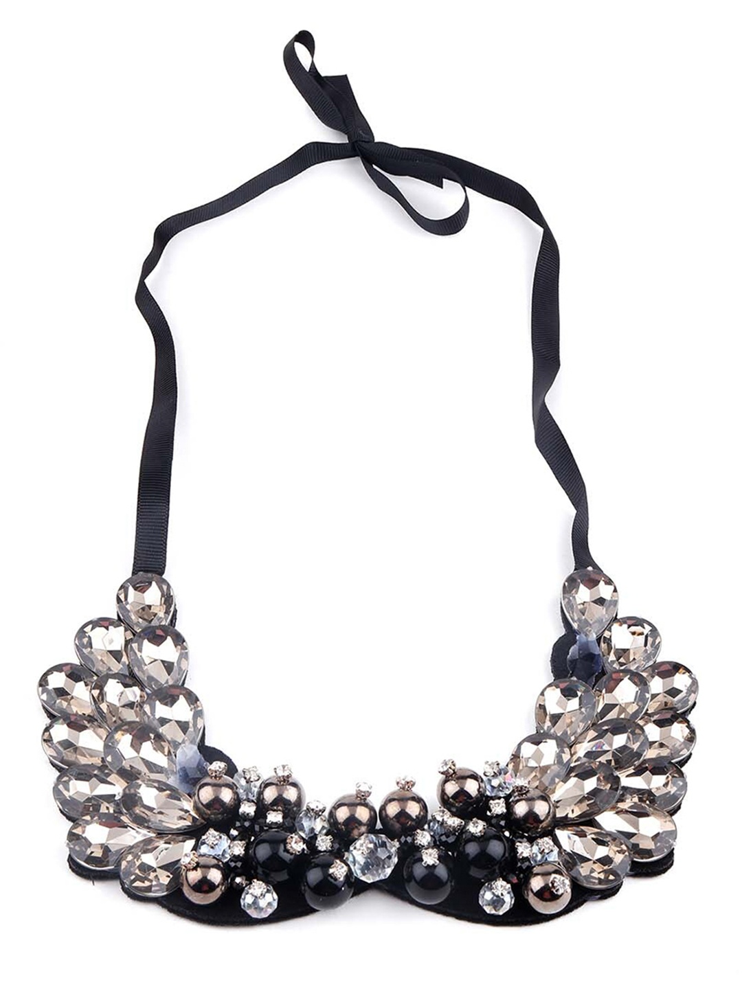 

ODETTE Multicoloured Embelleshed Collar Necklace, Multi